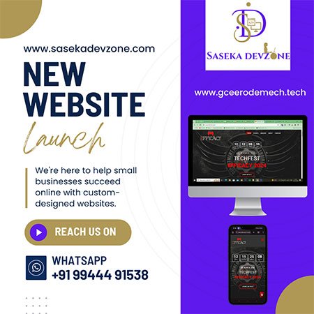 department of mechanical engineering gce erode website developed and launched by saseka devzone